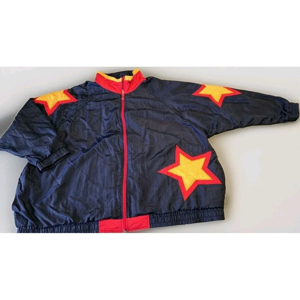 Vintage CST Sport Star Daily Windbreaker Jacket Adult 2X-4XL Oversized Retro 90s
